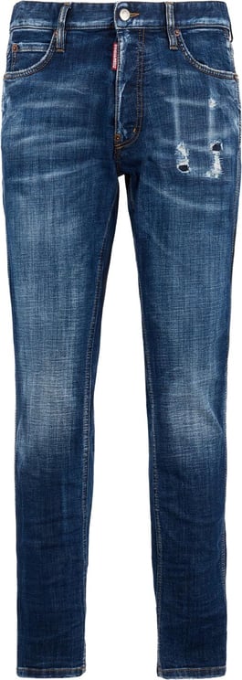 Dsquared2 Dark Smoker Wash Teddy Mini Front Jeans
