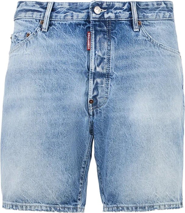 Dsquared2 Light Diagonale Wash Marine Shorts