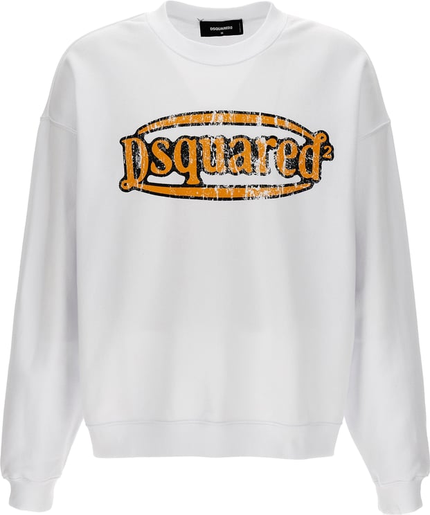 Dsquared2 Dsquared² White Cotton Sweatshirt