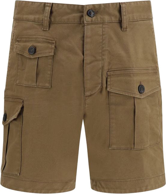 Dsquared2 Dsquared² Brown Cotton Bermuda Shorts