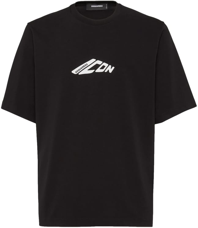 Dsquared2 Loose Fit Black Cotton Icon T-Shirt