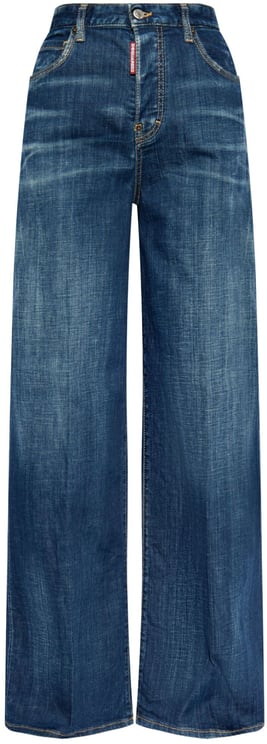 Dsquared2 Loose Fit Extra-Wide Leg Denim Jeans