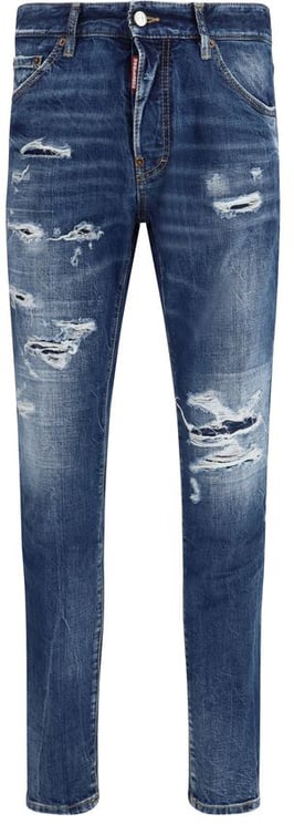 Dsquared2 Dsquared² Blue Cotton Slim Fit Jeans
