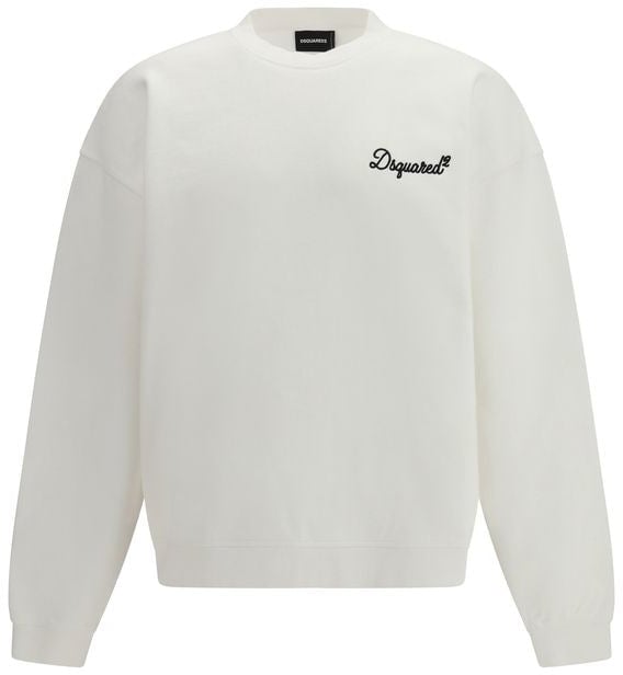 Dsquared2 Dsquared² White Cotton Sweatshirt
