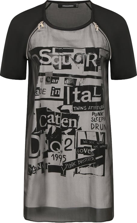 Dsquared2 Dsquared2 Silk Printed Mini Dress