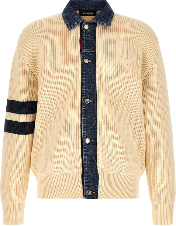 Dsquared2 Dsquared² Beige Cotton Cardigan