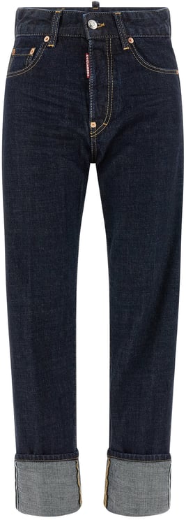 Dsquared2 Dsquared² Blue Cotton Straight-Leg Jeans