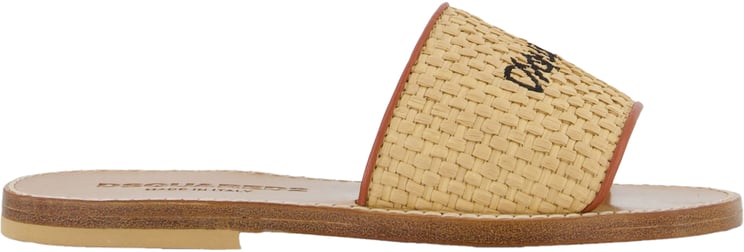 Dsquared2 Dsquared2 Meisjes Slippers In Beige