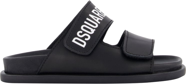 Dsquared2 Dsquared2 Jongens Slippers In Zwart