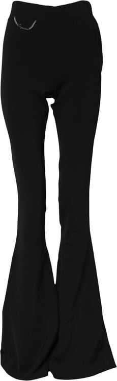 Dsquared2 Dsquared² Black Polyester High Waisted Flared Pants