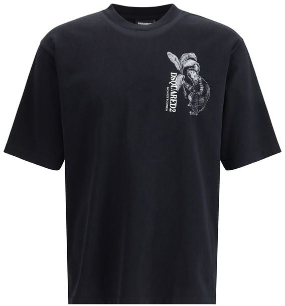Dsquared2 Dsquared² Black Cotton T-Shirt
