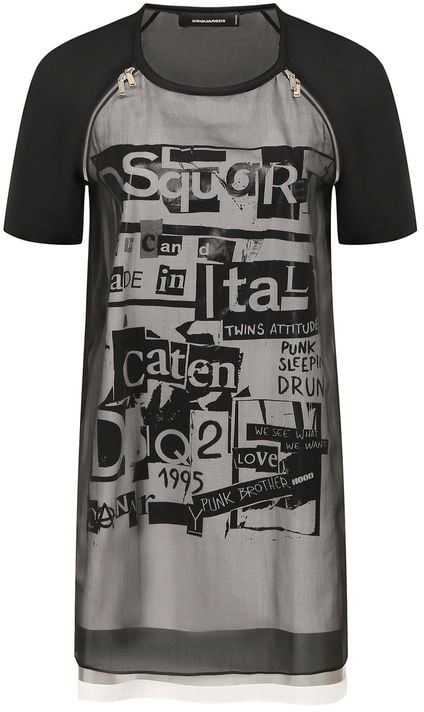 Dsquared2 Dsquared² Black Silk Casual Dress