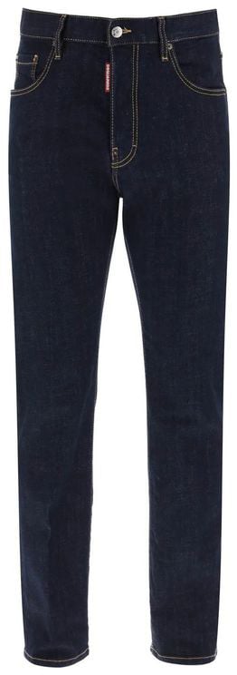 Dsquared2 Dsquared² Blue Cotton Straight-Leg Jeans