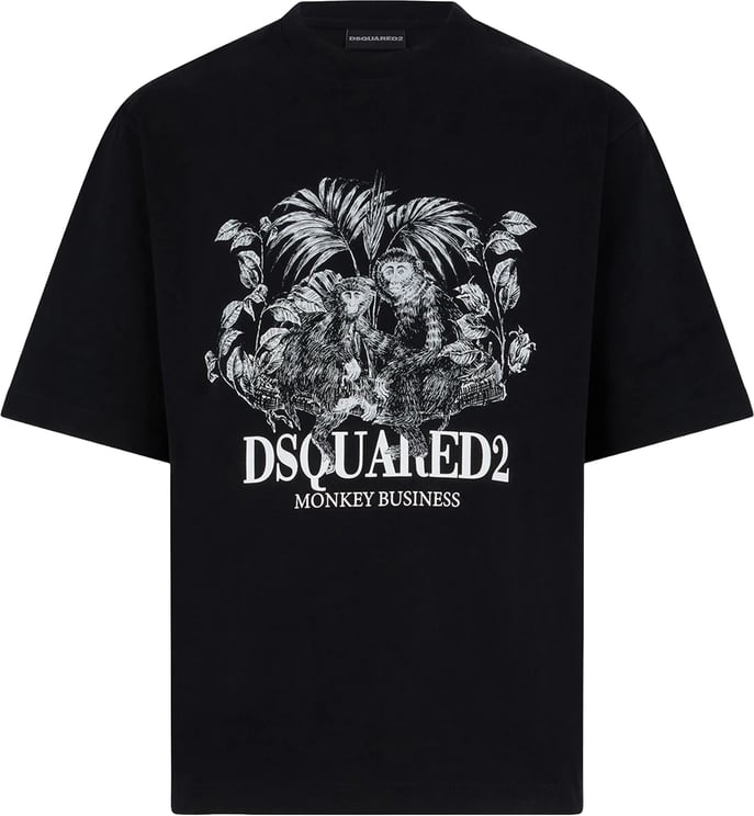 Dsquared2 Monkey Business Loose Fit T-Shirt