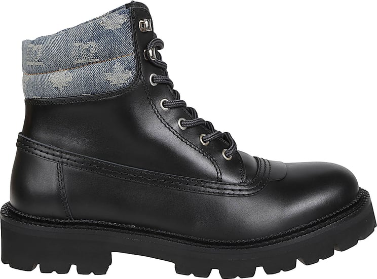 Dsquared2 D2 Warm Up Monogramm Ankle Boots Black