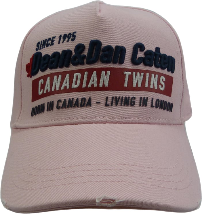 Dsquared2 Cappellino baseball rosa di cotone