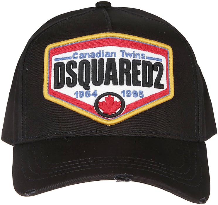 Dsquared2 Canadian Logo Pacth Baseball Hat Black