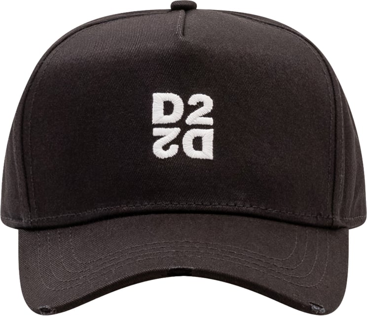 Dsquared2 Cappello da Baseball con Monogramma Ricamato