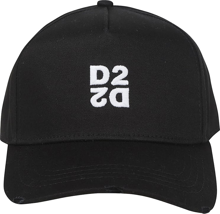 Dsquared2 D2 Upside Down Baseball Cap Black