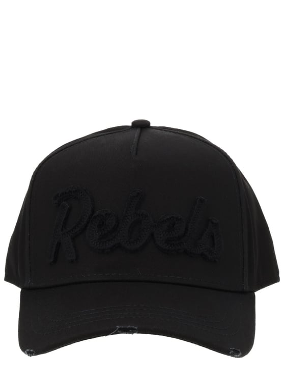 Dsquared2 Rebels Raised Embroidered Text Hat