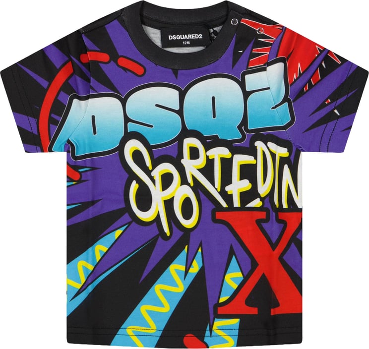Dsquared2 Dsquared2 Baby Meisjes T-Shirt Zwart