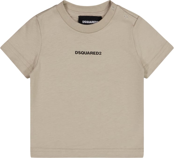 Dsquared2 Dsquared2 Baby Jongens T-Shirt In Beige