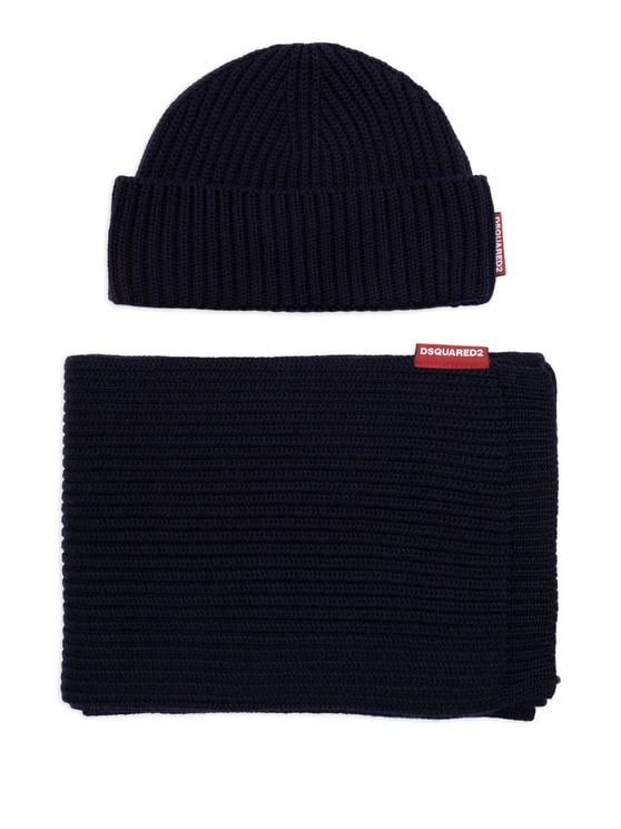 Dsquared2 Wool Ribbed Gift Box Knit Set