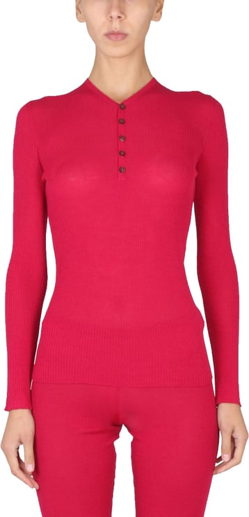 Dsquared2 Ribbed V-Neck Slim Fit Shirt