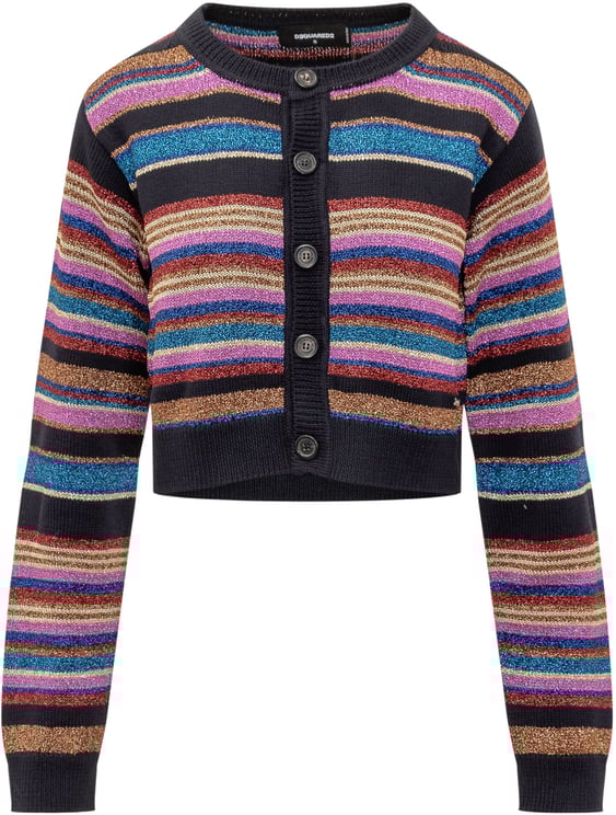 Dsquared2 Cardigan Multicolor a Righe DSquared2