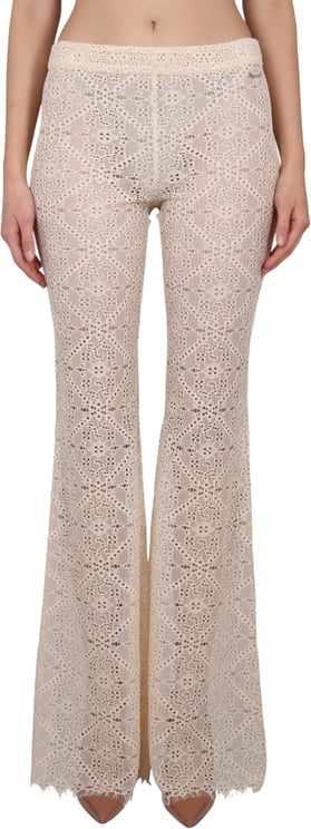 Dsquared2 Flared Pants With Intricate All-Over Embroidery