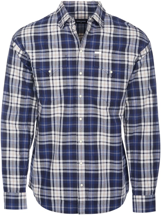 Dsquared2 Dsquared2 Hemd Check Drop blau
