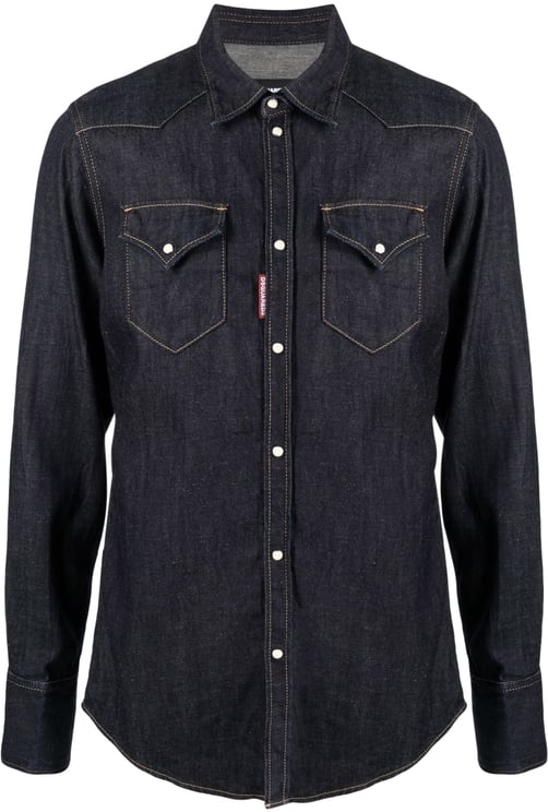 Dsquared2 Hemp Western Denim Shirt