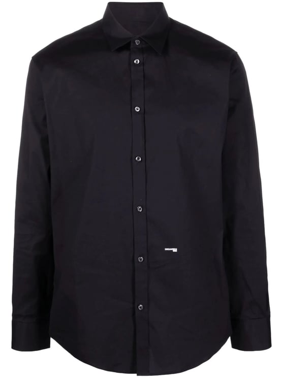 Dsquared2 Relax Dan Black Slim Cotton Shirt