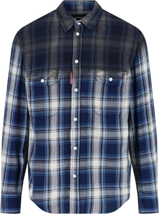 Dsquared2 Blue Checked Shirt