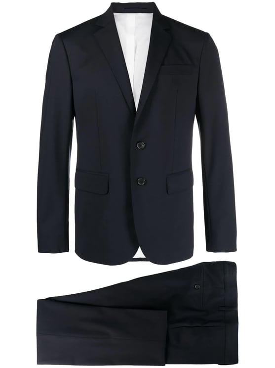 Dsquared2 Tailored Black Two-Piece Cotton Suit