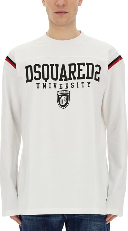 Dsquared2 Logo-Embellished Cotton Sweatshirt