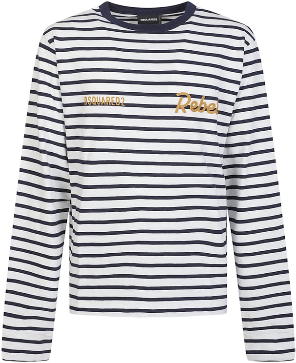 Dsquared2 Long Sleeve Loose Fit T-shirt White