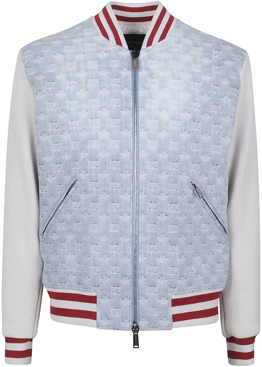 Dsquared2 Monogram Zipped Kaban Jacket Blue