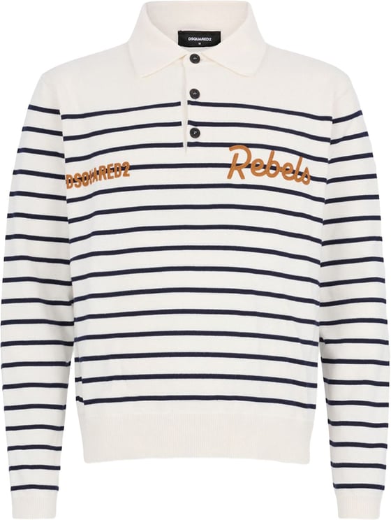 Dsquared2 T-Shirts And Polos White/ Marine