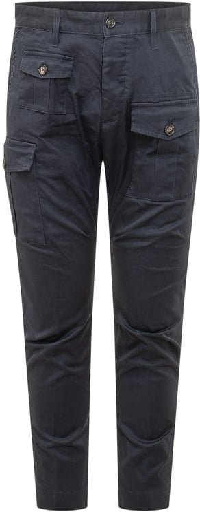 Dsquared2 Pantalone Cargo con Tasche e Bottoni