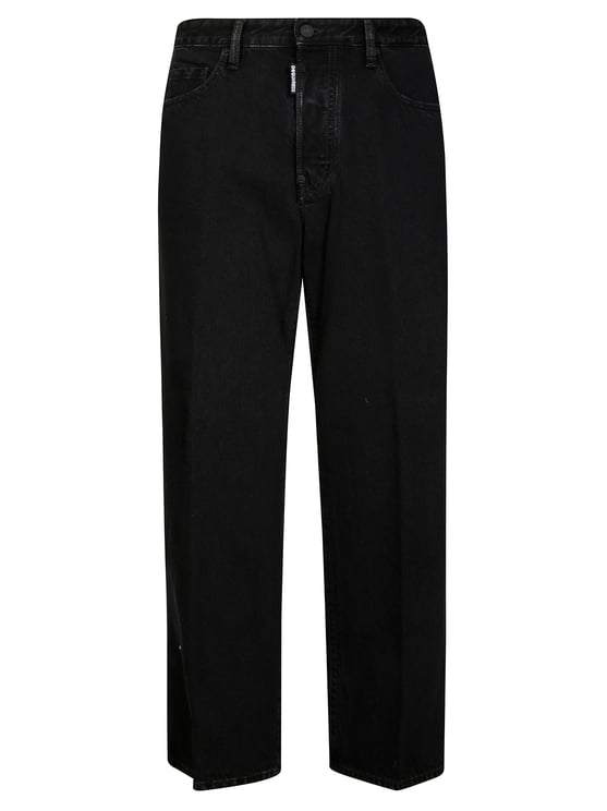 Dsquared2 Straight-Leg Black Pants With Five Pockets