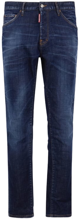 Dsquared2 Straight-Leg Medium-Dark Wash Denim Jeans