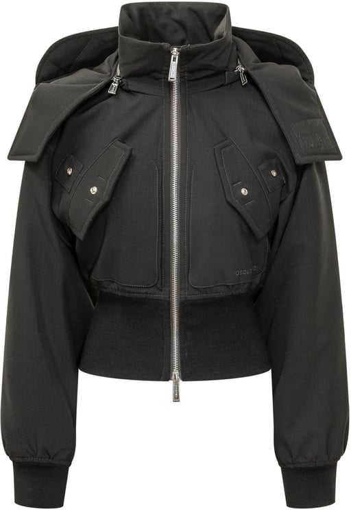Dsquared2 Piumino Corto con Collo Alto