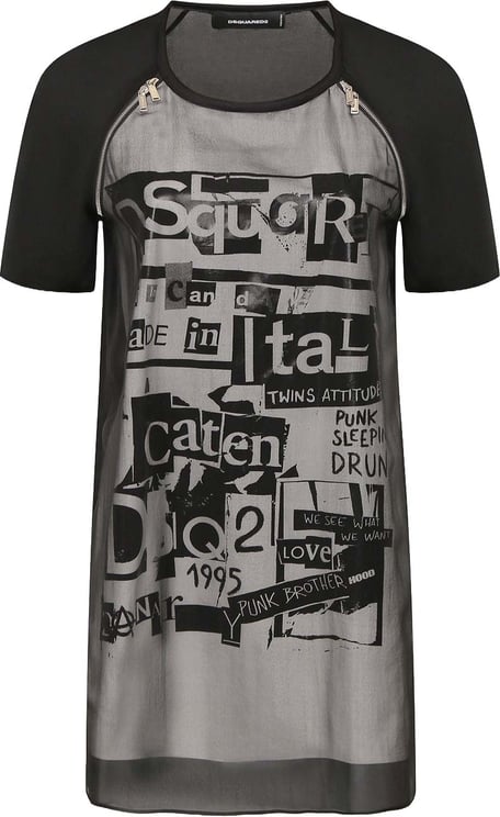 Dsquared2 Dsquared2 Silk Printed Mini Dress