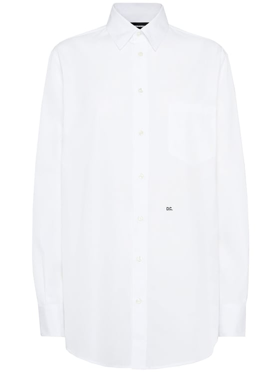 Dsquared2 Maxi Dean White Cotton Button Shirt