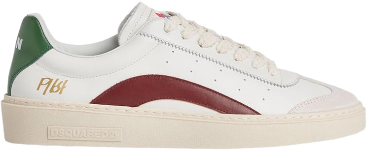 Dsquared2 Heren Rider Sneaker Wit/Bordo