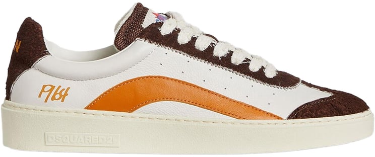 Dsquared2 Heren Rider Sneaker Bruin/Oranje
