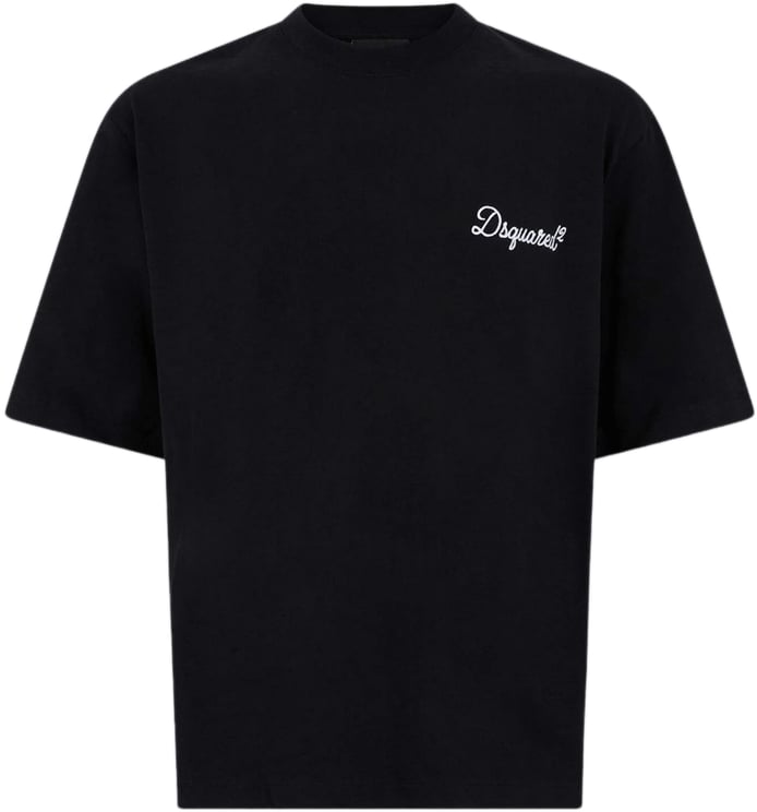 Dsquared2 Losvallend T-shirt zwart