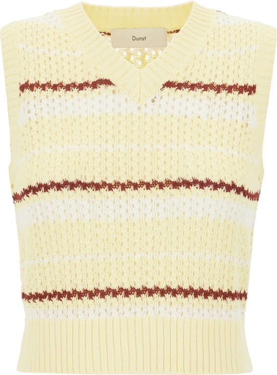 DUNST Dunst Embroidered acrylic blend sleeveless sweater