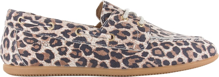 Dwars DWRS label Latty loafers leopard sand